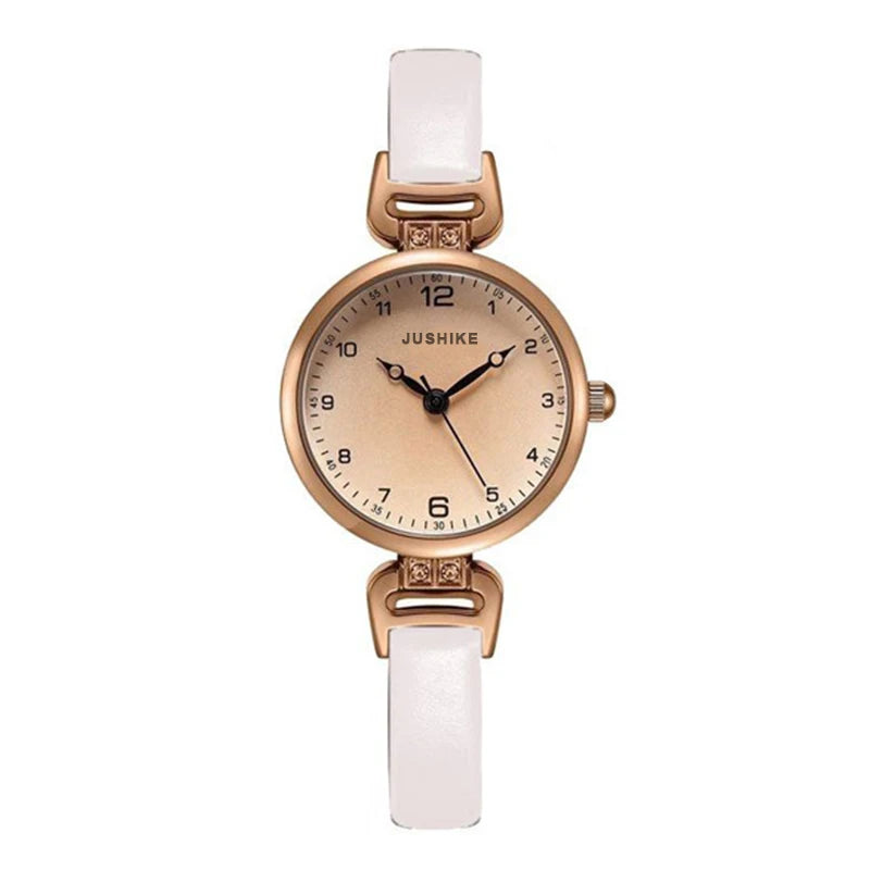 MAYZHISU Reloj Elegante para Mujer - Pulsera de Cuero PU, Esfera Pequeña, Diseño Retro, Movimiento de Cuarzo, Regalo para Mujeres y Niñas