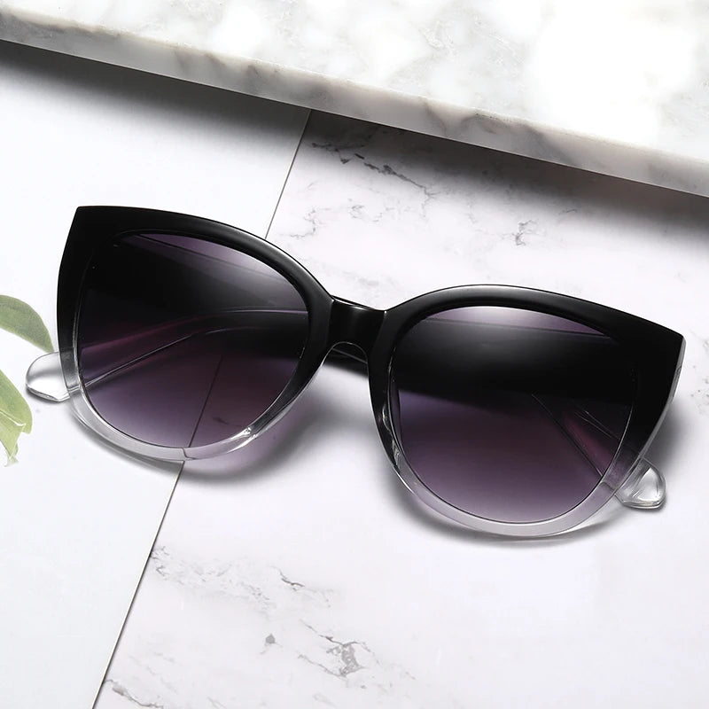 Gafas de sol estilo ojo de gato de moda retro para mujer