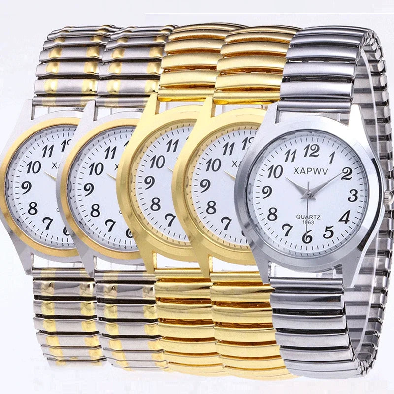 Reloj Femenino de Acero Inoxidable – Diseño Elegante en Plata con Set de Joyería a Juego