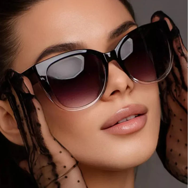 Gafas de sol estilo ojo de gato de moda retro para mujer