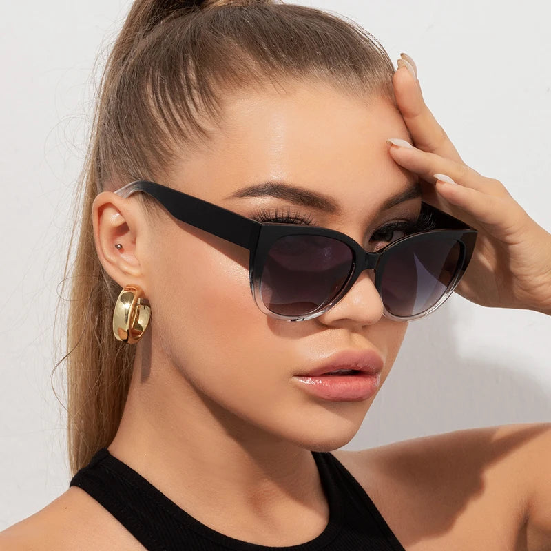 Gafas de sol estilo ojo de gato de moda retro para mujer